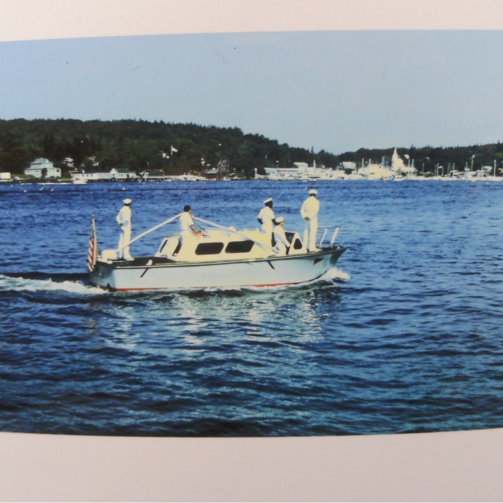 Us navy launch, vtg photo remake 3x5